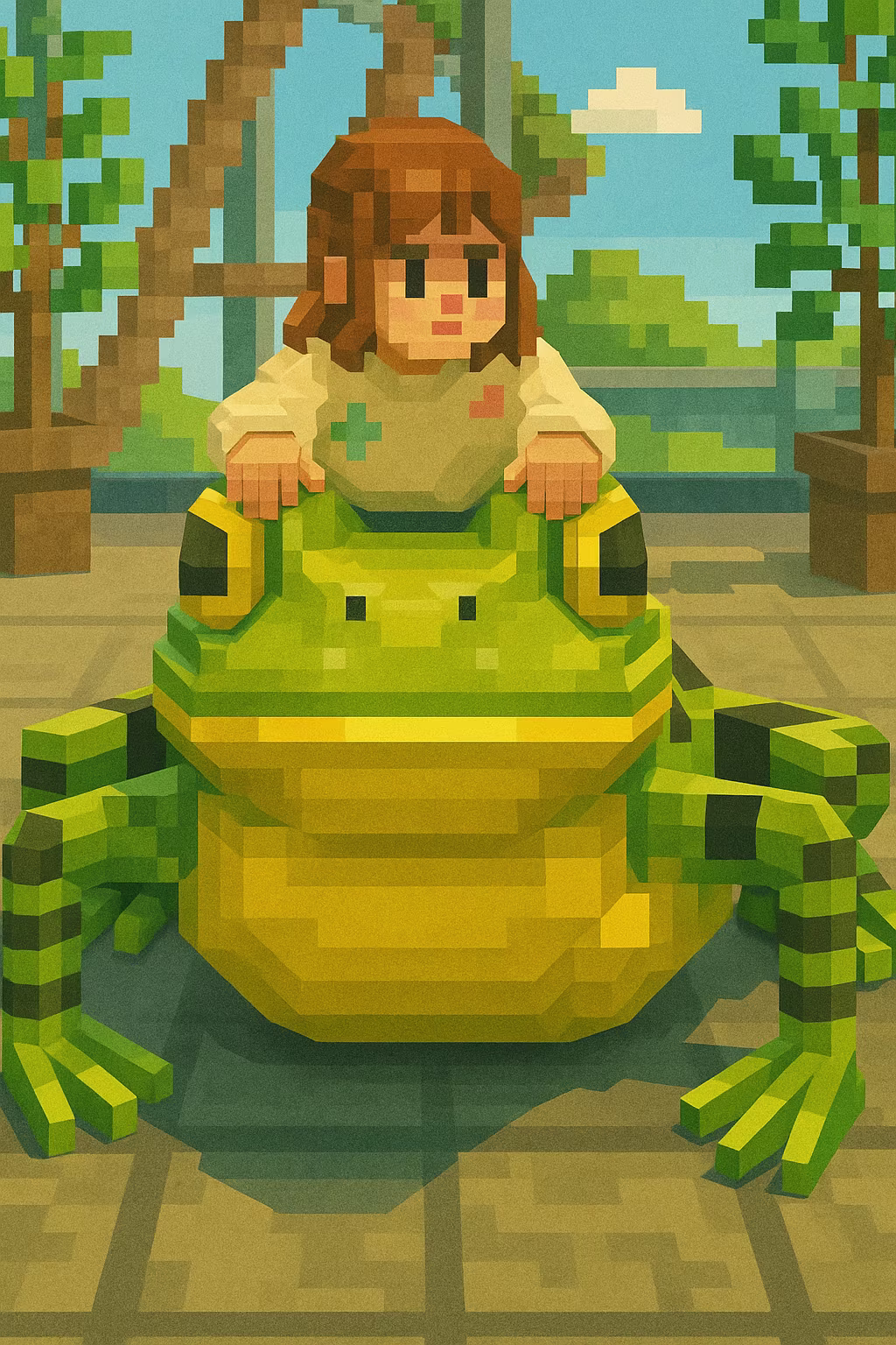 Voxel 3D style example